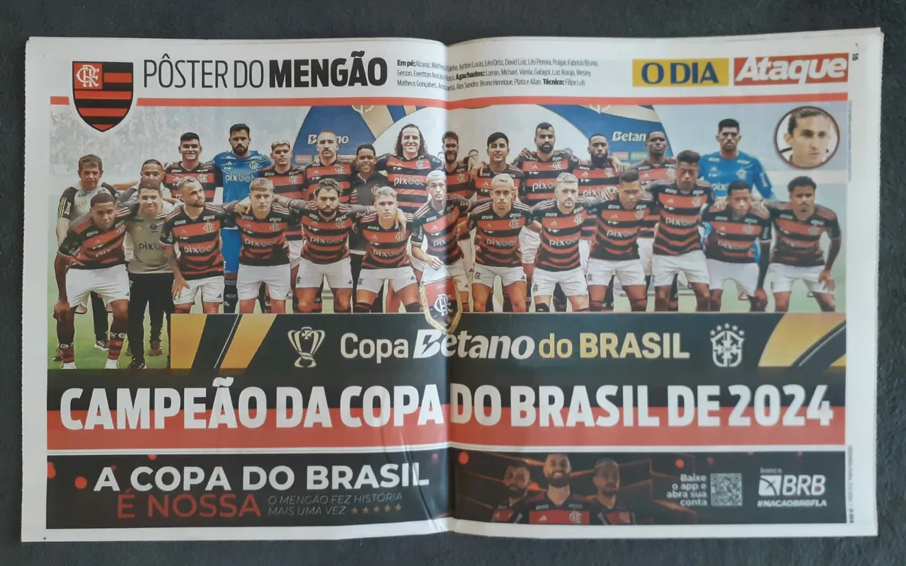 Pôsteres Flamengo - Copa do Brasil 2024 - Carioca 2025 - Libertadores Sub-20 2025