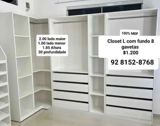 Closet a pronta entrega 