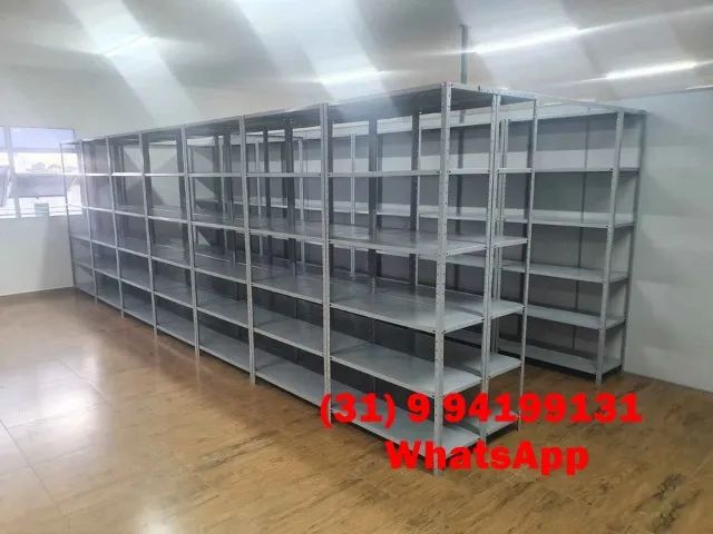 Nova! Entregue na Sua Porta e Frete Grátis BH - Estante Prateleira de Aço - Foto 4