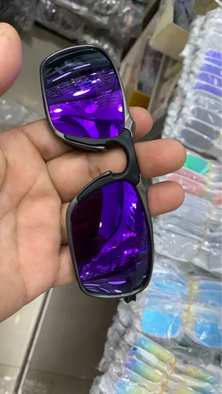 Badiman roxa Óculos de Sol Oakley - Lentes Roxas - Foto 3
