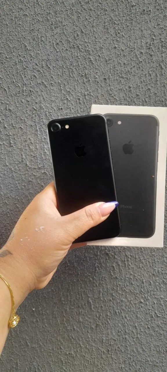 iPhone 7 Black zero 128gb nfc câmeras tops bateria boa original nunca aberto na caixa