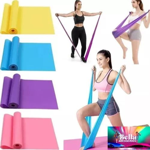 Faixas Elásticas para Exercícios FUNCIONAL E ALONGAMENTO  - Foto 3