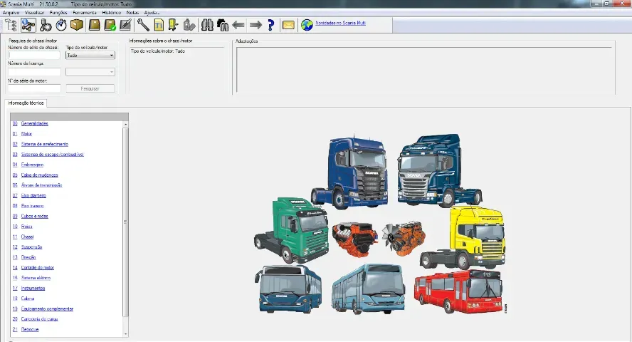 Scania MULTI 2025 Catálogo de Peças e Serviços