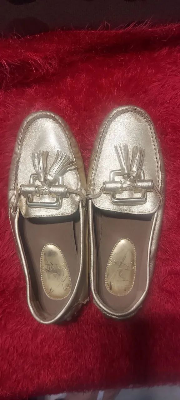Mocassim  SWAINS Dourado 35 - Foto 2