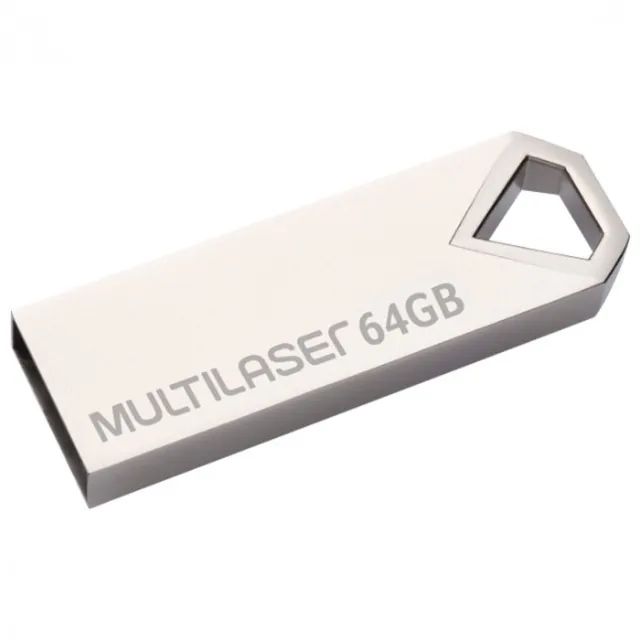 Pen Drive Multilaser 64GB Diamond 10MB/S - WZetta