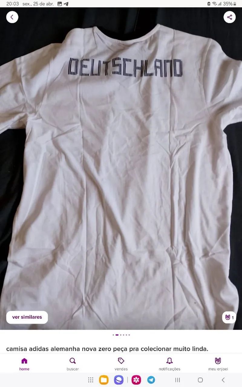 Camiseta Adidas Alemanha - Tamanho XL - Foto 2