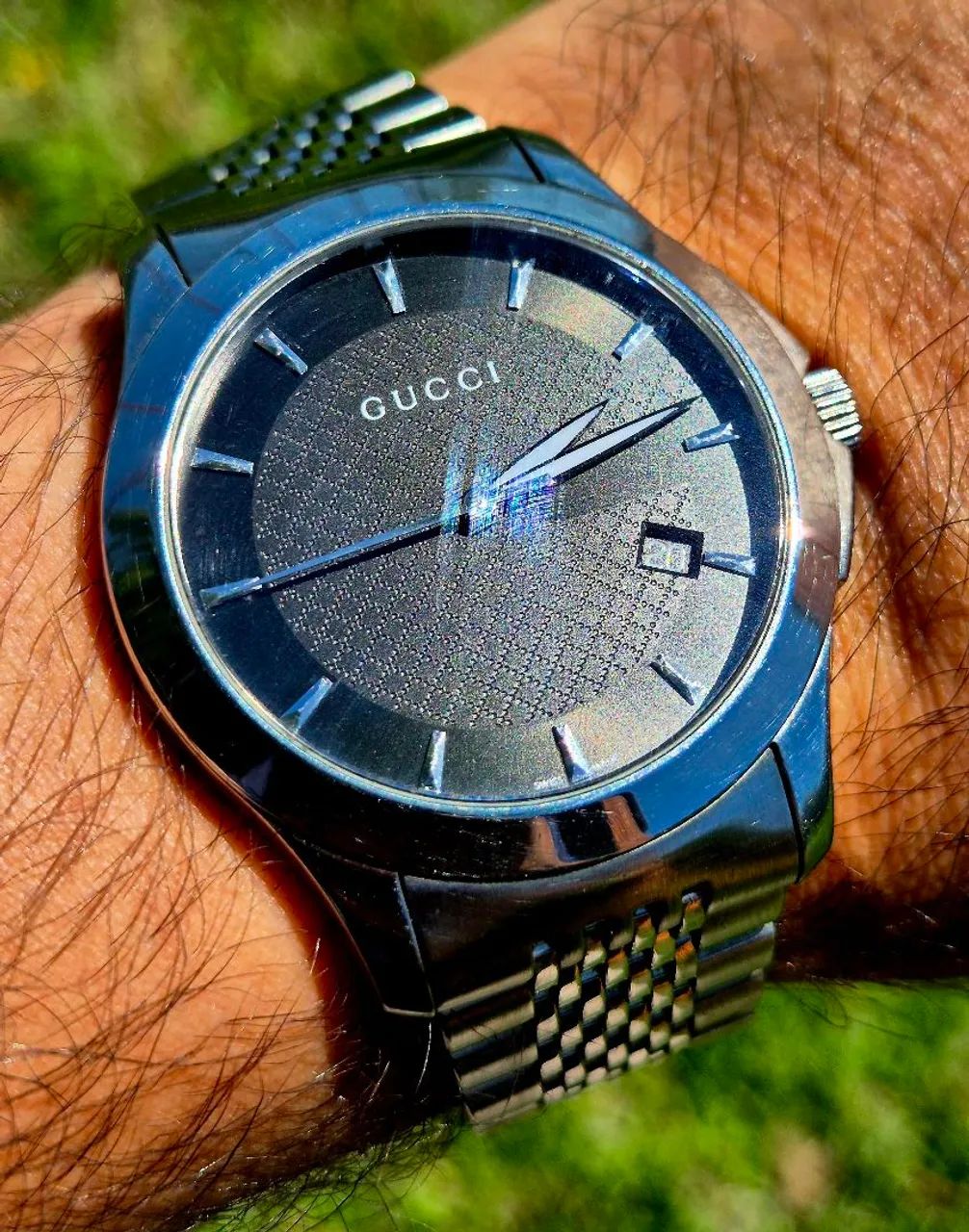 Relógio Gucci swiss 126.4 original aço inox com caixa e certificado - Foto 2