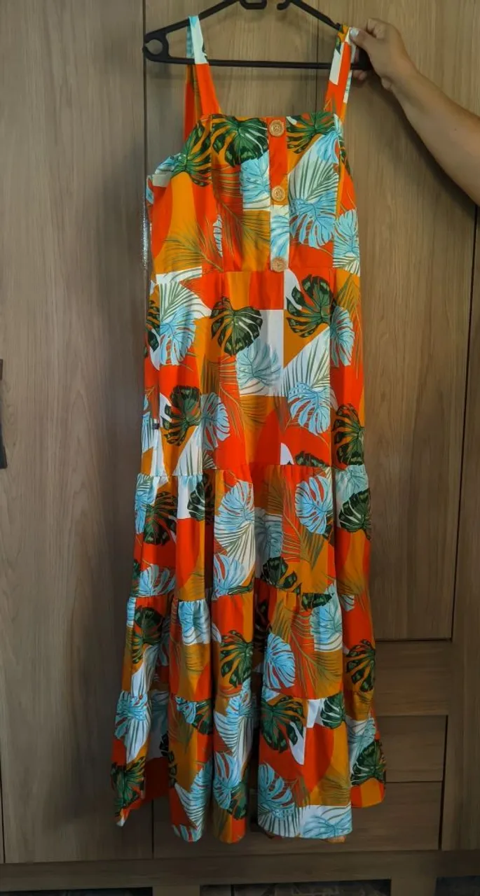 Vestido Longo Estampado Floral Três Marias