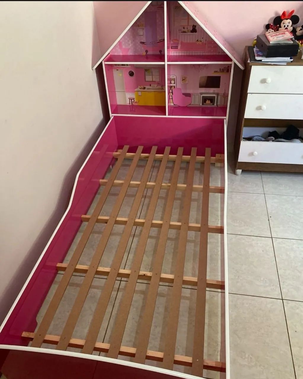 Cama Casinha De Menina Na Promoção/Entrega É Montagem Grátis Loja R&L Móveis  - Foto 2