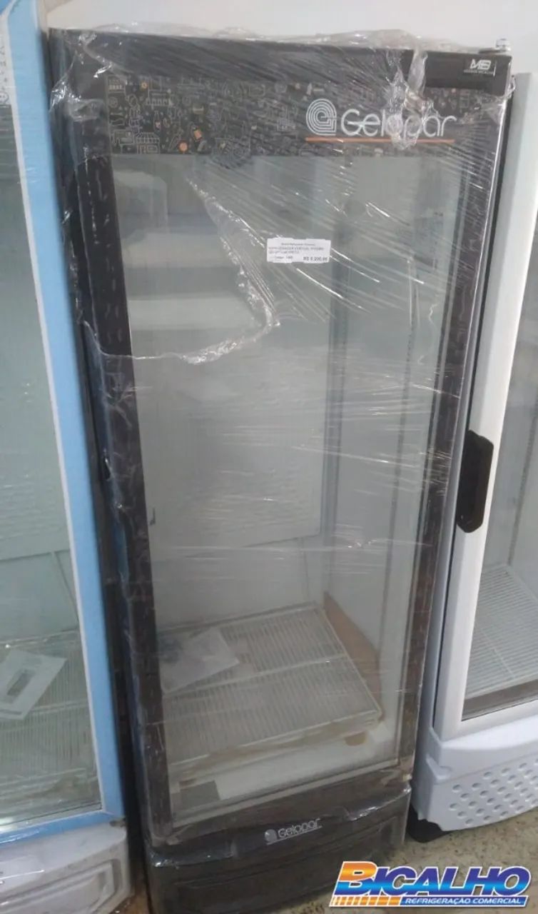 EXPOSITOR REFRIGERADO GELOPAR PRETO NOVO 