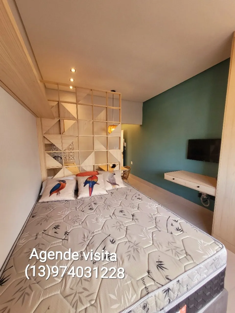 Vendo sala living mobiliada frente a praia em Santos sp