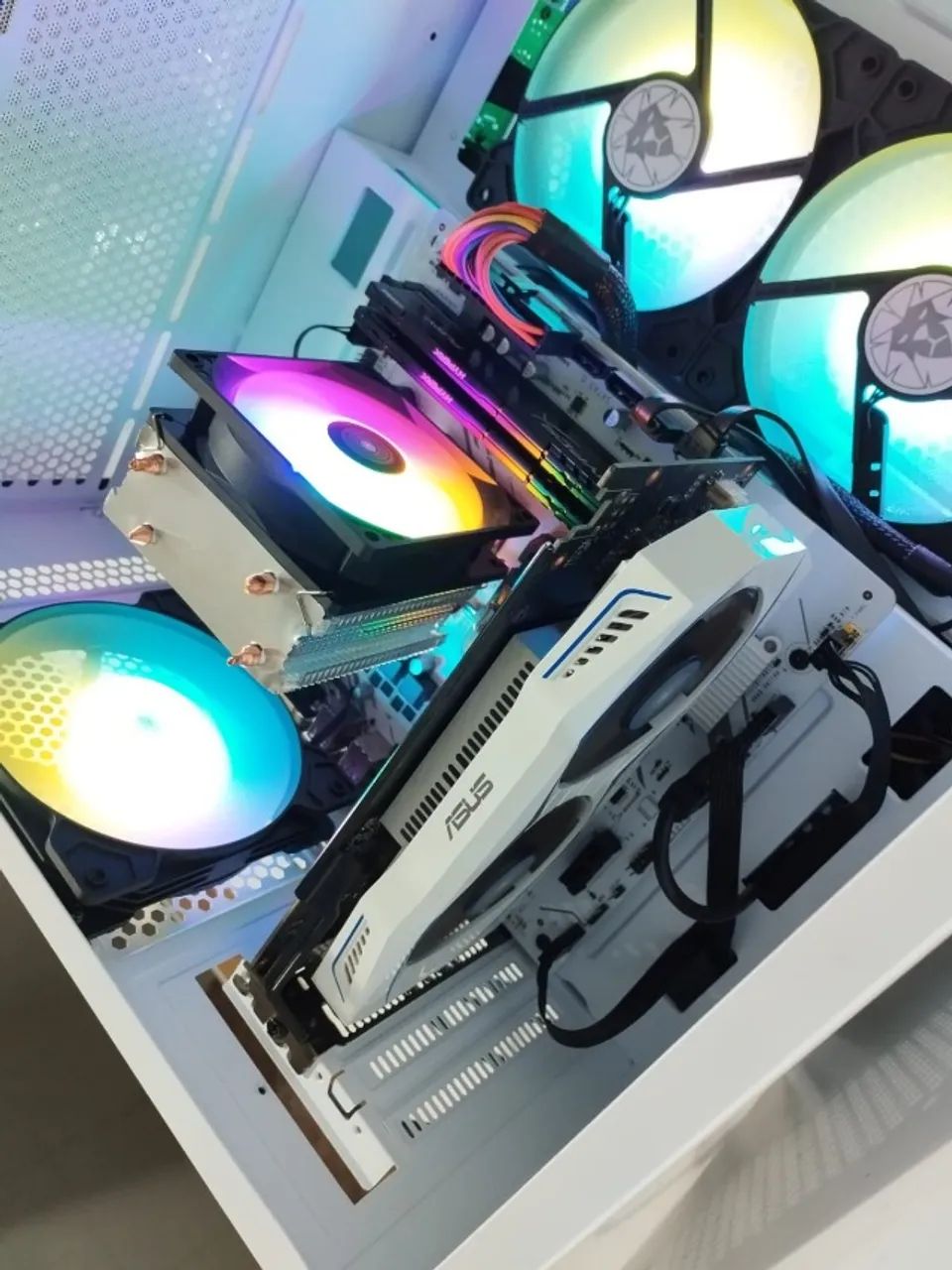 Pc Gamer Branco, Ryzen 5, GTX 1050, 16gb Mem DDR4, Monitor 20 Pol *Parcelo*Entrego - Foto 3