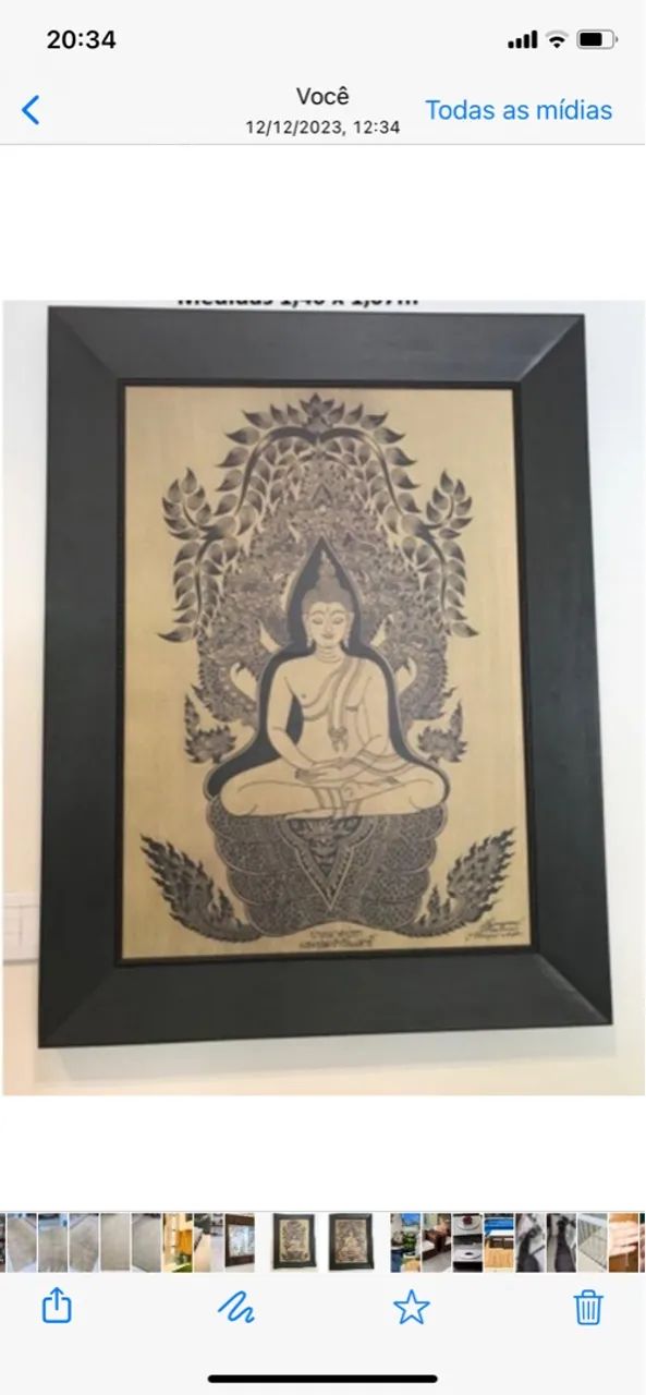 2 quadros buda - 1,40 x 1,07 - Foto 3