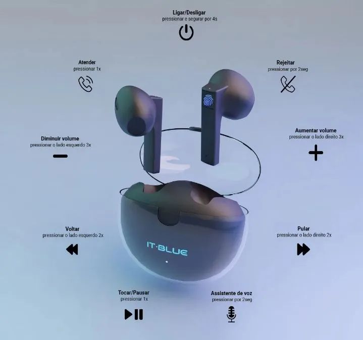 Fone bluetooth iT bluetooth  - Foto 4