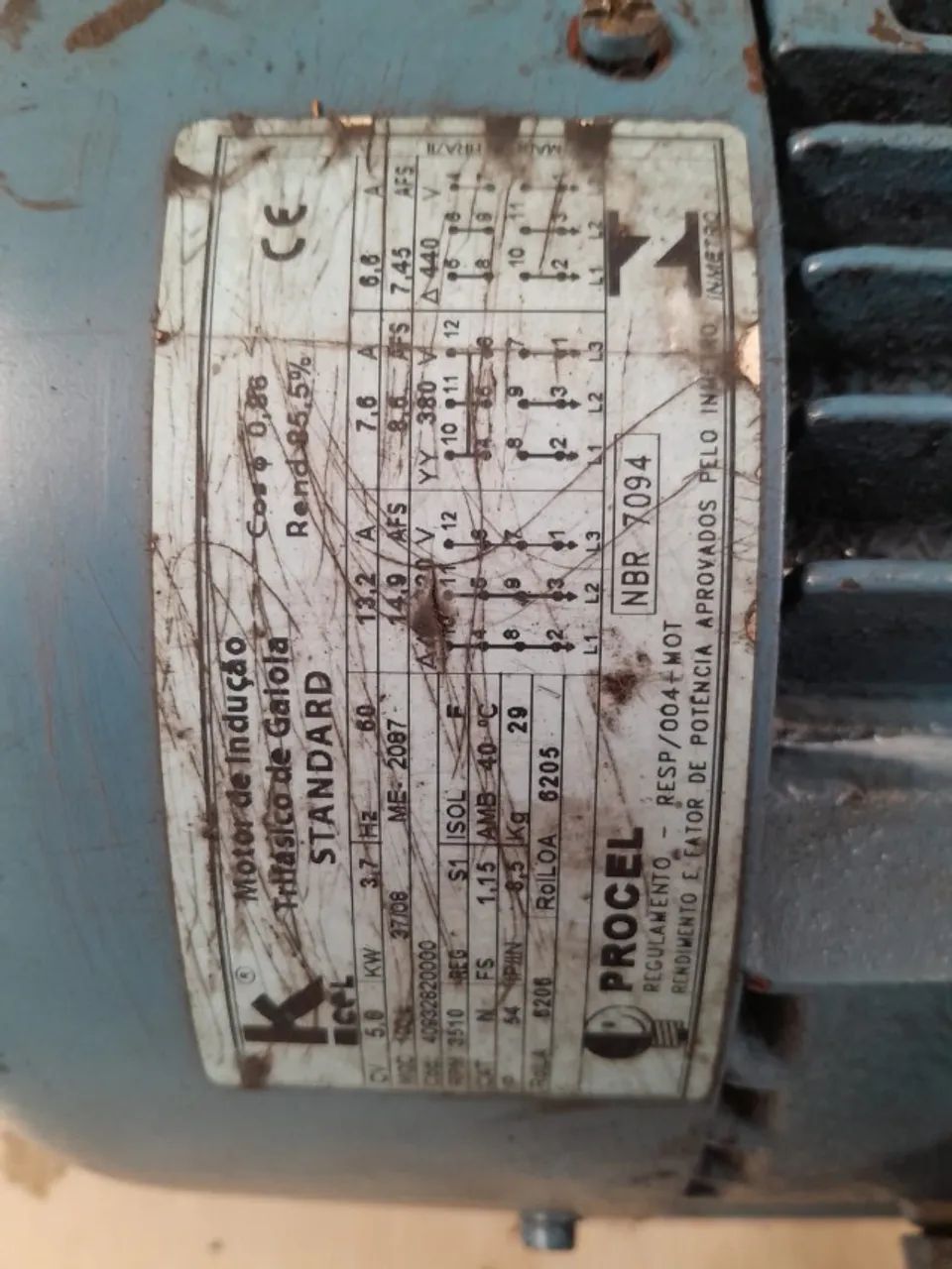 Motor de Indução Trifásico de Gaiola - Foto 3