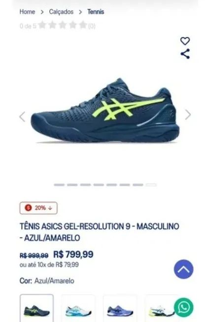 *ANÚNCIO 2* ASICS GEL RESOLUTION 9 (45) - Foto 5