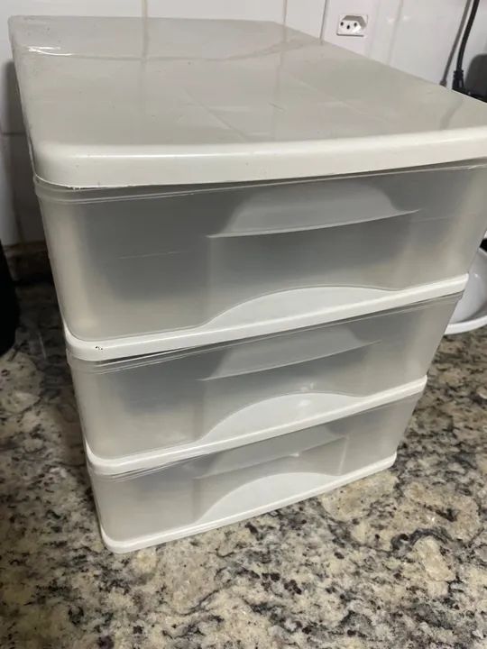 Organização para sua cozinha: Gaveteiro de 3 gavetas