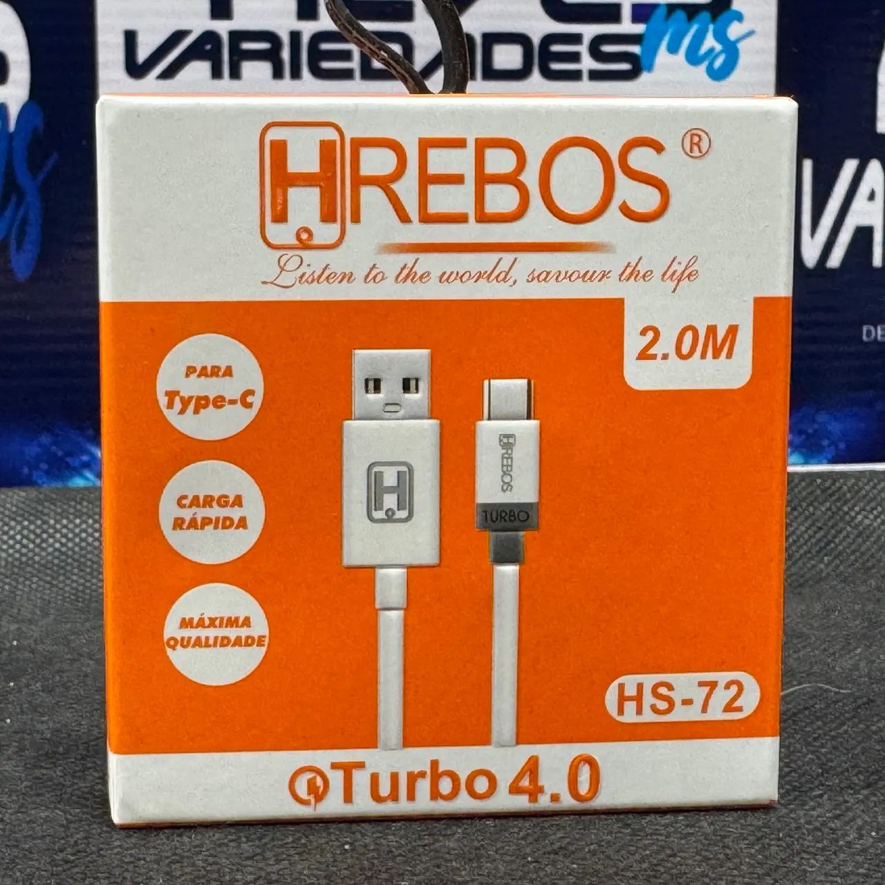 Cabo Turbo USB Type-C 2M Qualidade Premium 