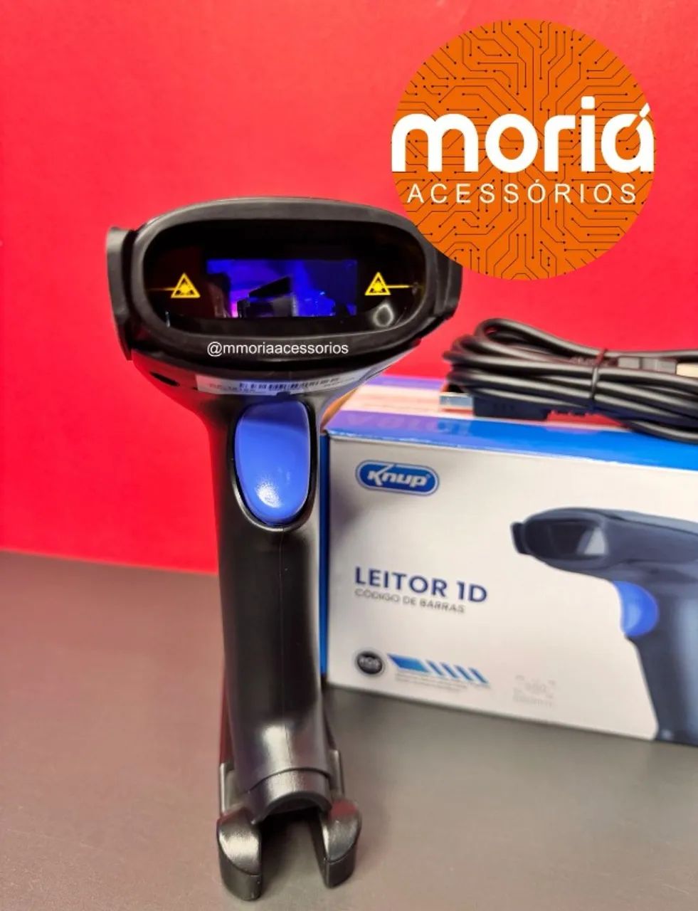 Leitor de código de barras Sem fio Knup KP-1018A USB - Foto 2