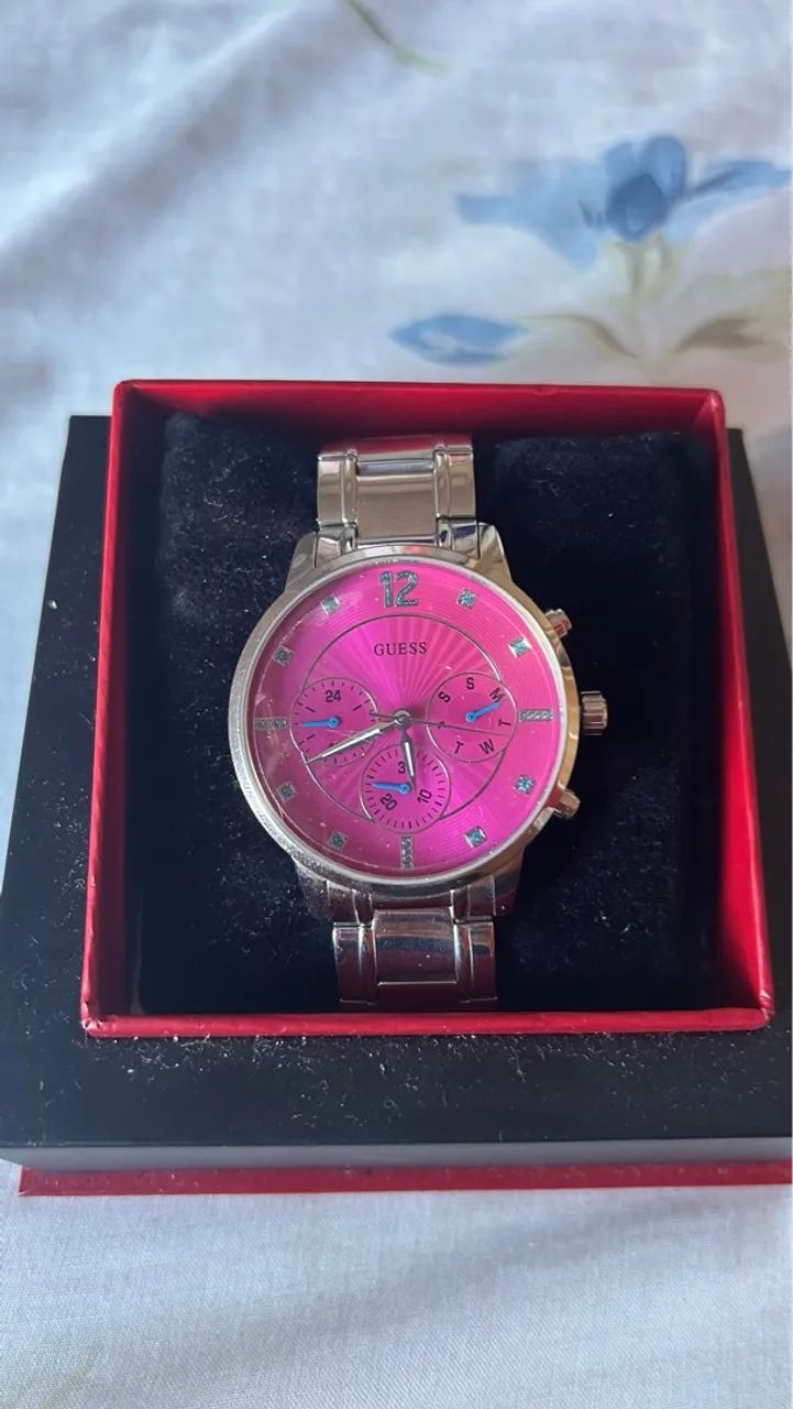 Oportunidade! Relógio Guess Feminino Rosa original - Foto 4