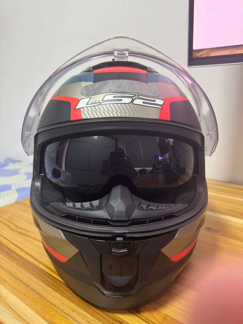 Capacete LS2 Stream II - Tamanho 62 - Óculos interno - Foto 2