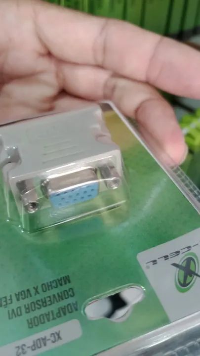 Adaptador DVI Macho x VGA Fêmea 