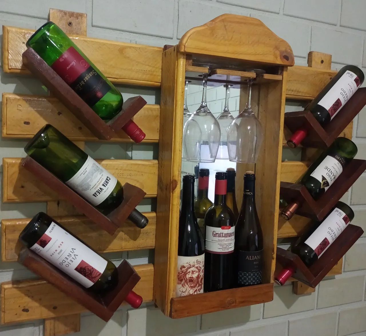 Suporte para vinhos e taças  - Foto 4