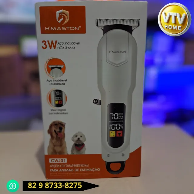Máquina de Tosar Pet Original H´maston + Entrega Grátis e Garantia 