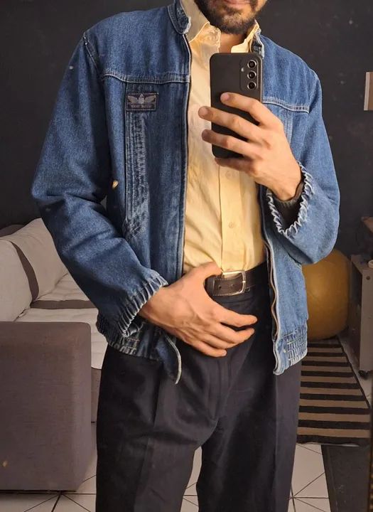 Jaqueta Jeans Vintage com CGC  - Foto 2