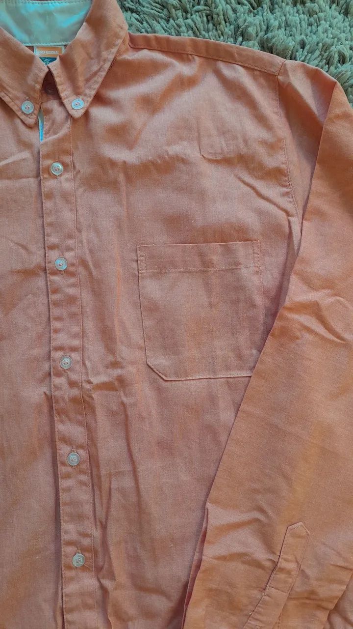 Camisa manga longa laranja - Foto 3