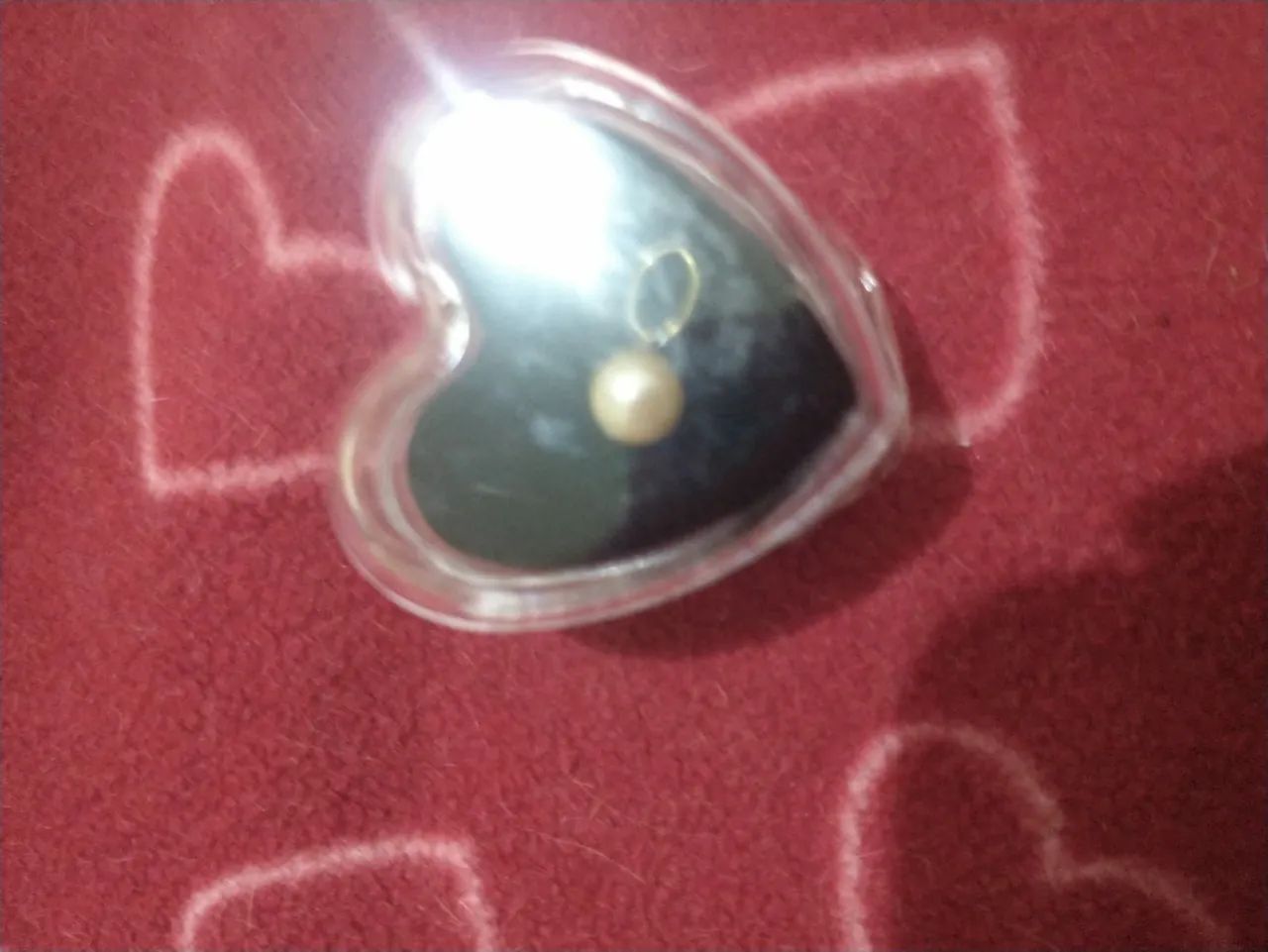 Pingente de pérola original ouro 18k - Foto 5