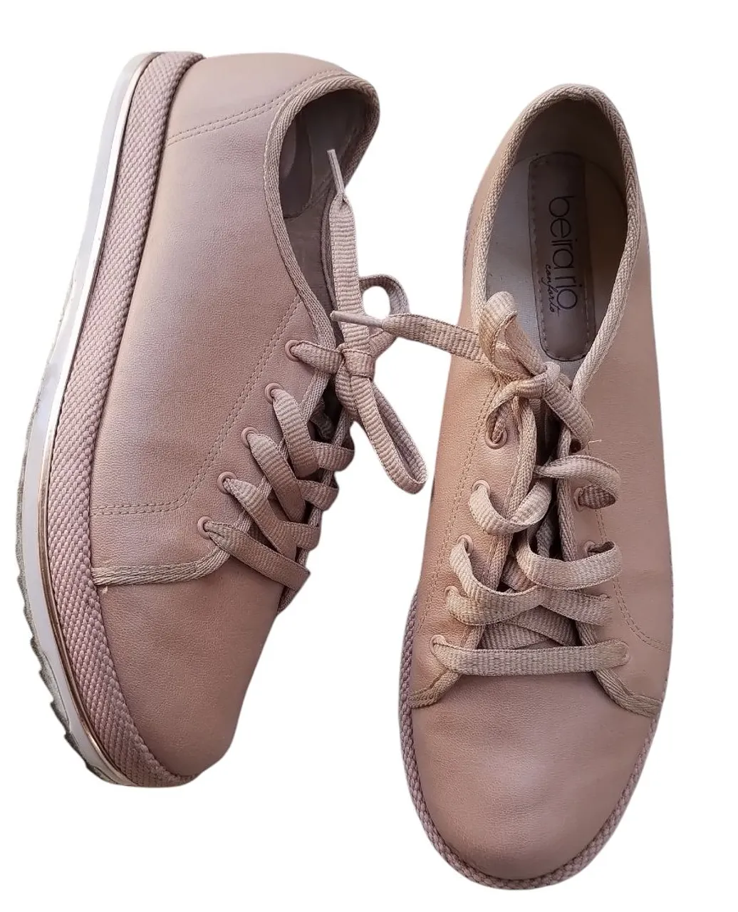 Tênis Feminino Beira Rio Bege 40