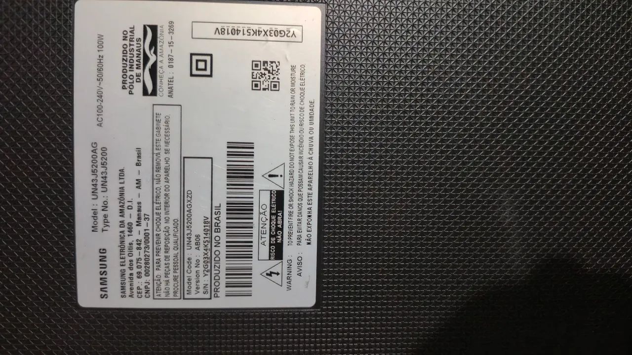 TV Samsung smart 43pl quebrada - Foto 4
