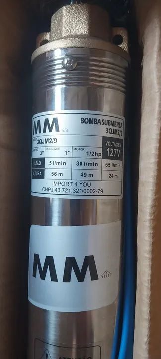 Bomba submersa 3'' 1/2 HP NOVA