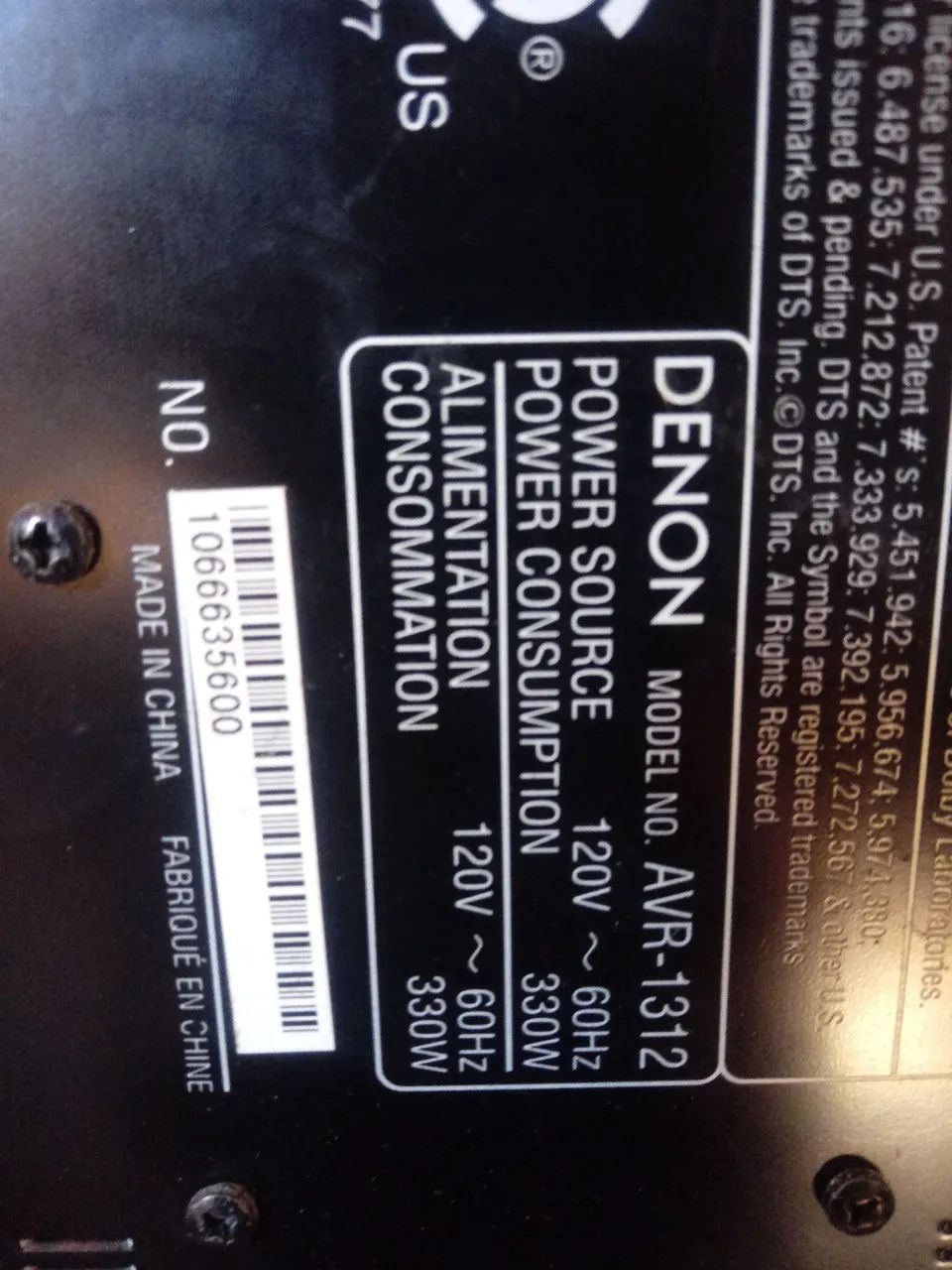 Reciver Denon 330 whats 5 HDMI Com Usb e Bluetooth - Foto 4