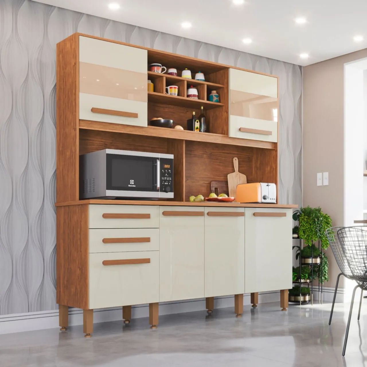 Armário de Cozinha Completo com Design Moderno