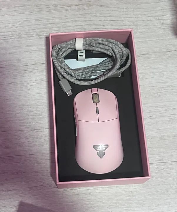 Mouse Gamer Rosa Sem Fio Helios XD3 16000 DPI - Foto 2