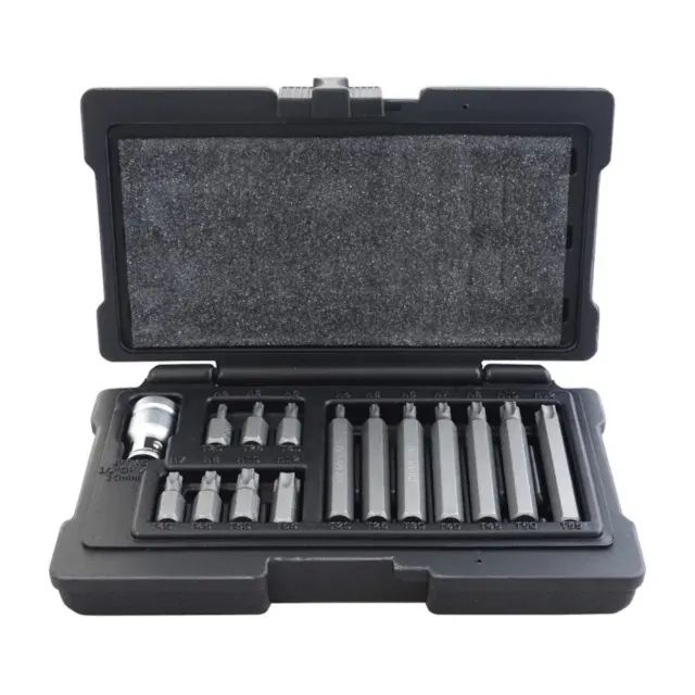 Jogo de Bits Torx Haste Sextavado 1/2 15 Peças Stels - Foto 4