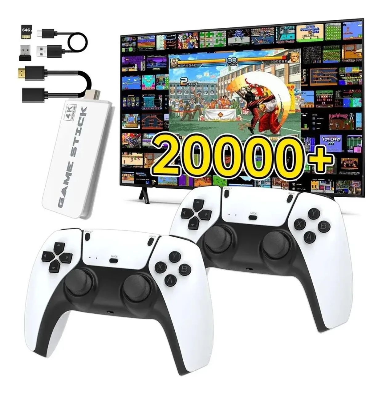 Video game stick 20mil jogos 2 controles  - Foto 2