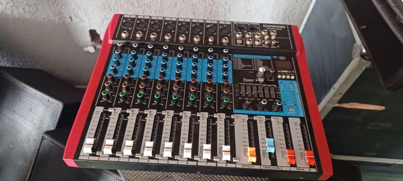 Mesa de Som Soundvoice MS802EUX 16 Canais - Foto 4