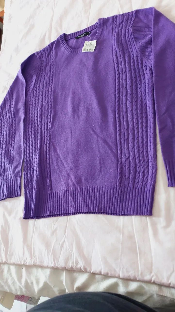 Suéter Roxo Colombo - Foto 4