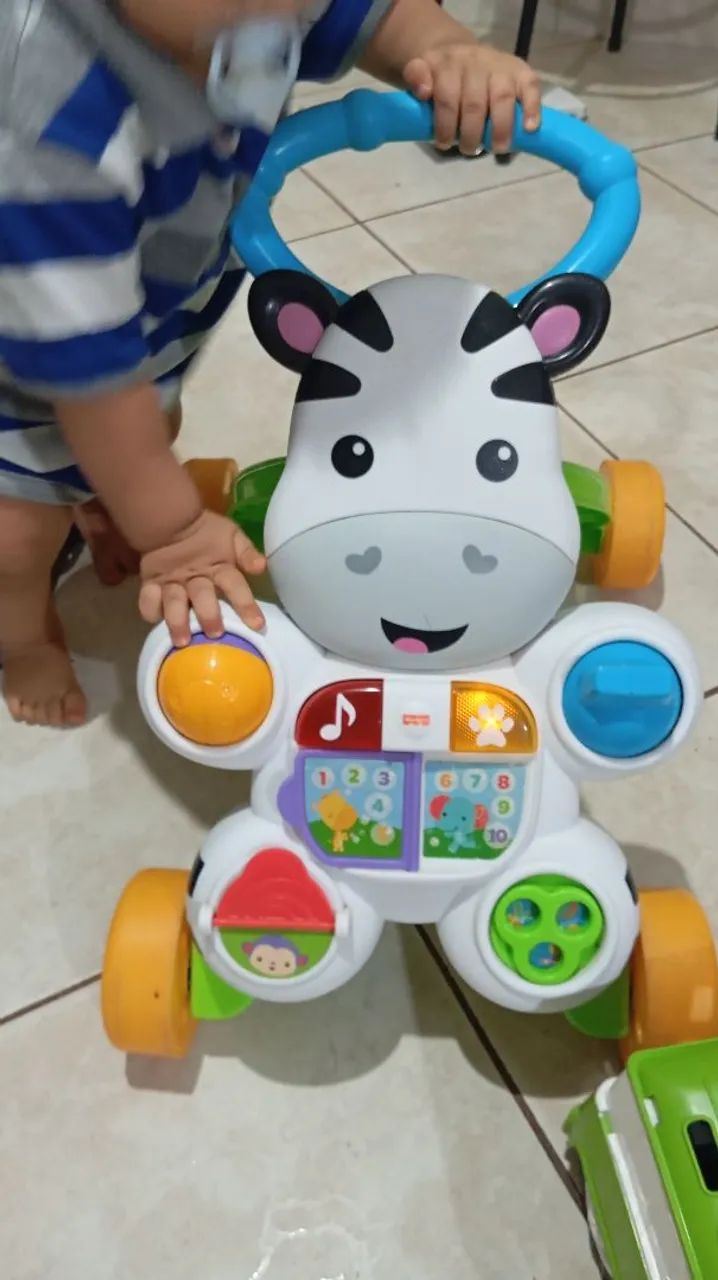 andador zebra fisher price