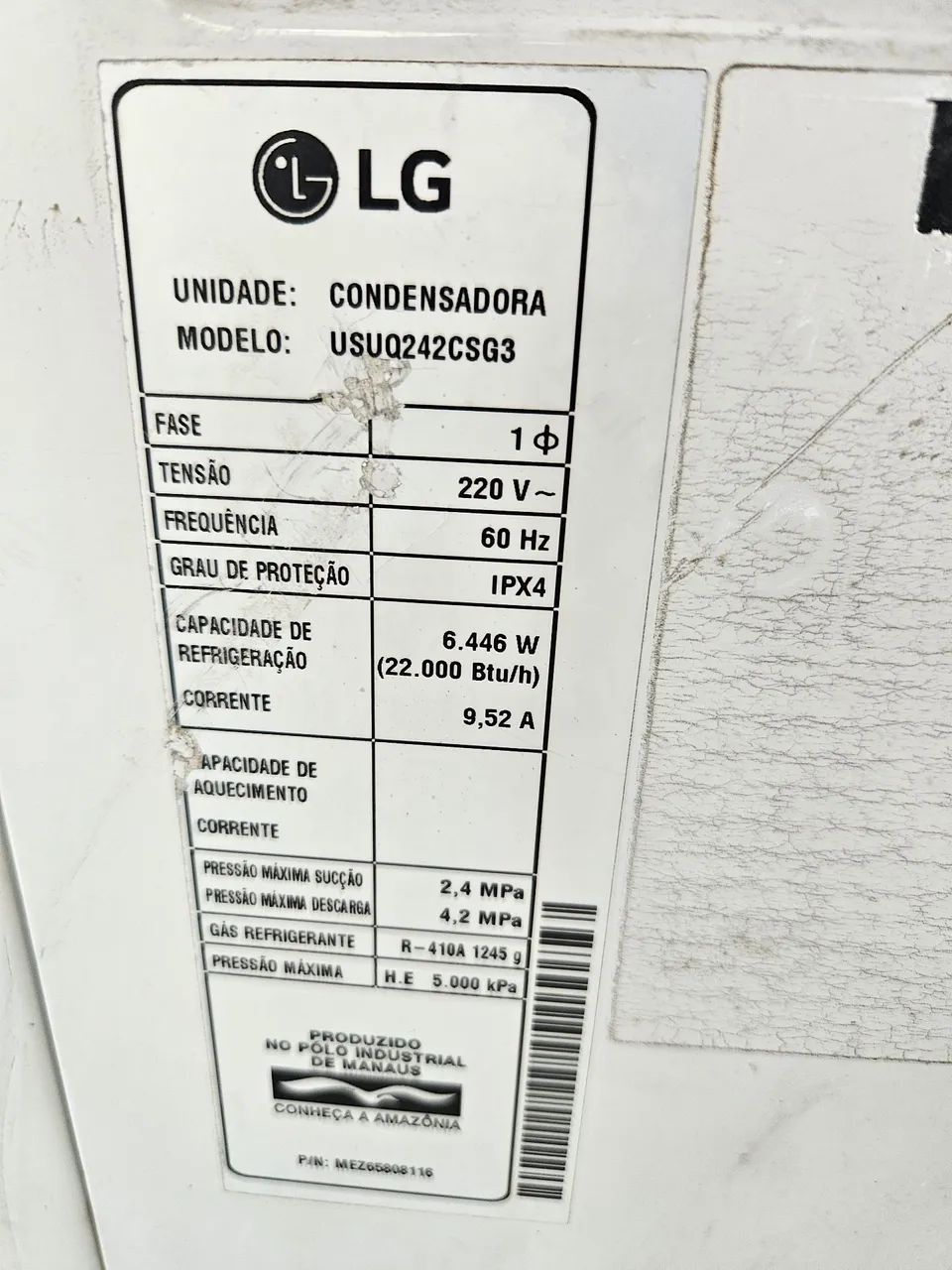 Split LG artcool espelhado 24000btus quente e frio  - Foto 4