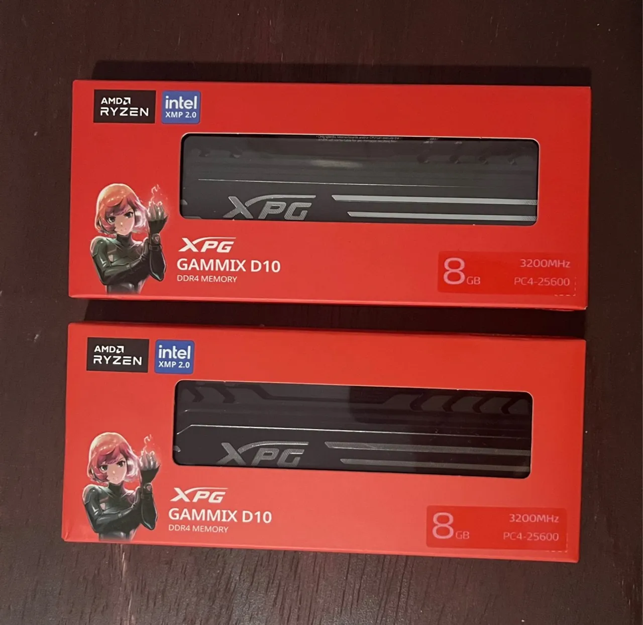 Memória RAM XPG Gammix D10 8GB DDR4 3200MHz
