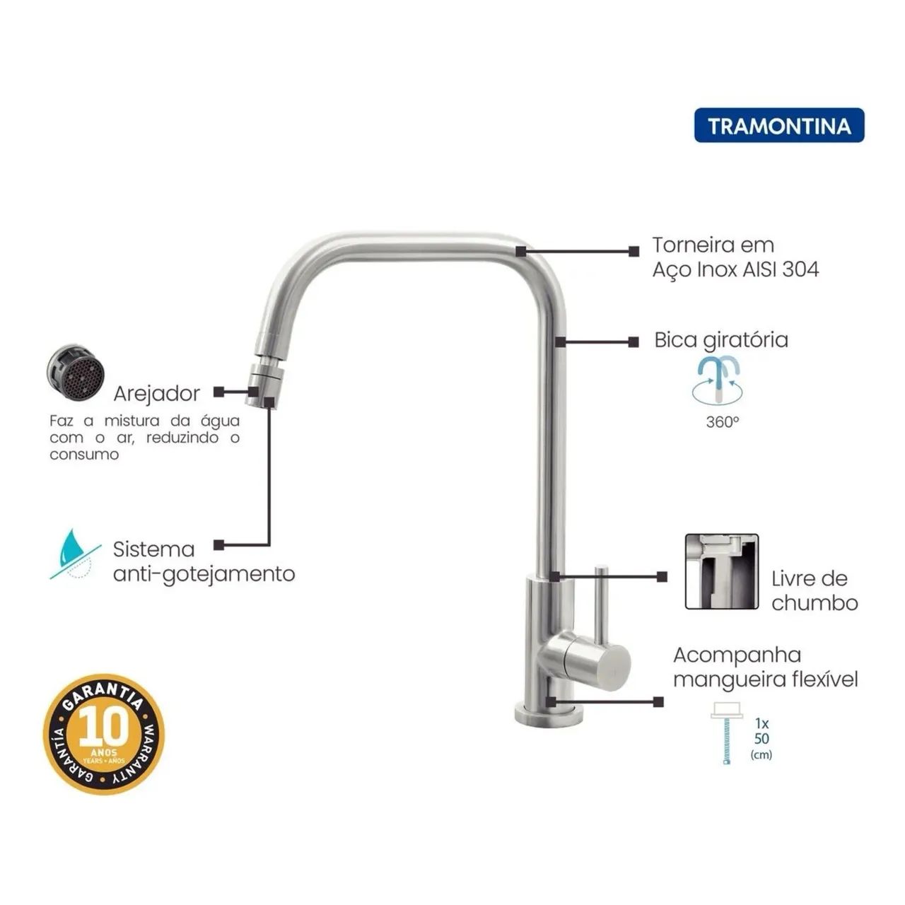 Angled Faucet - Tramontina
