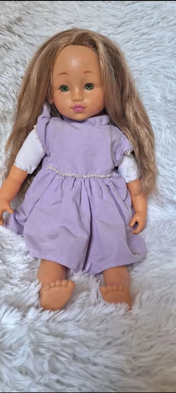 Boneca antiga olhos verdes  - Foto 2