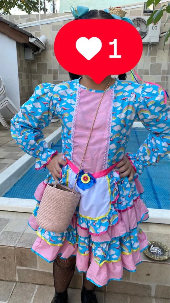 Vestido Caipirinha luxo 