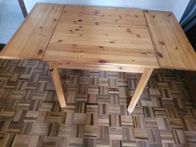 Mesa retrátil de madeira - Foto 3