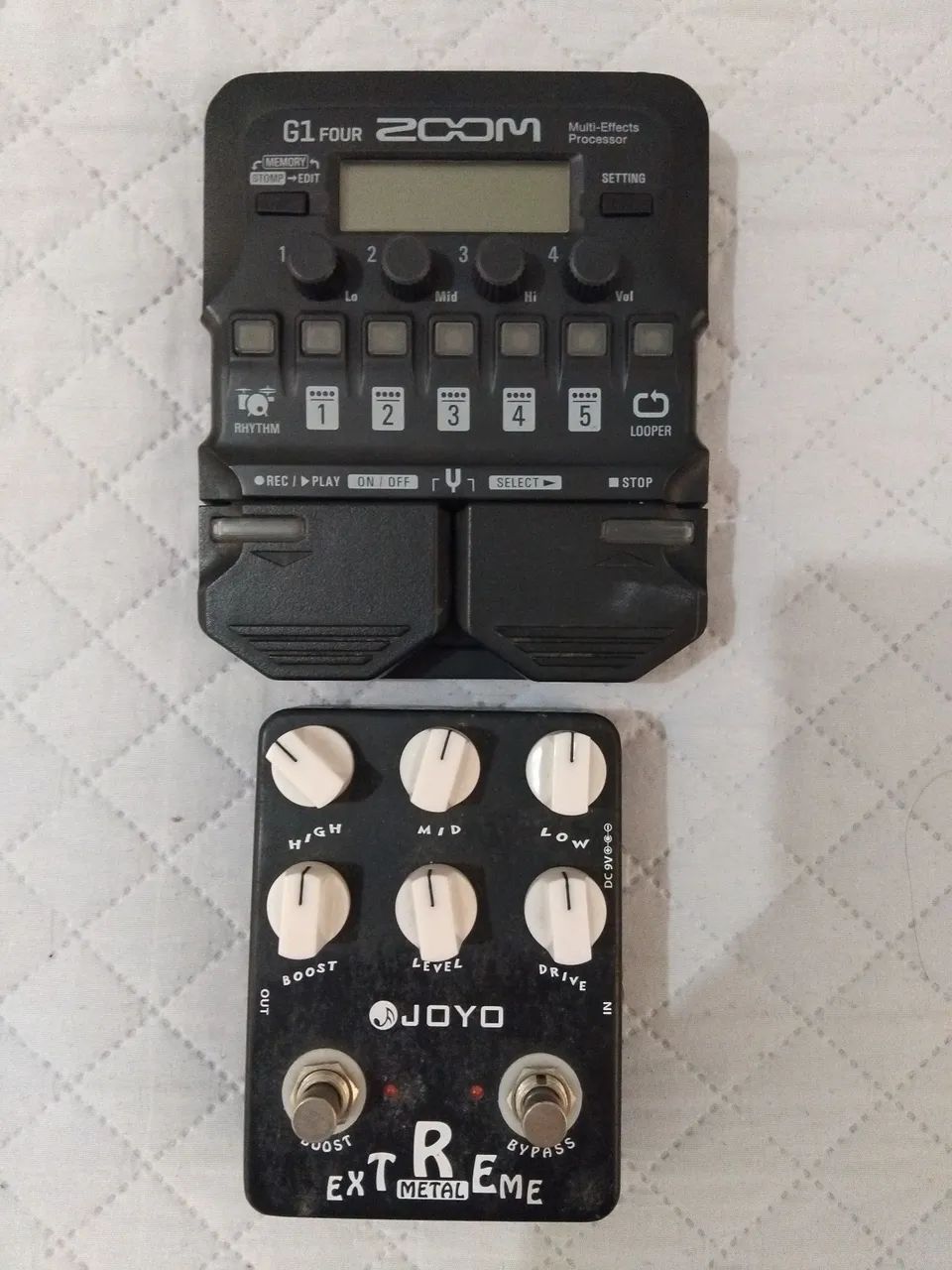 Zoom G1 Four e Joyo Extreme Metal Pedal