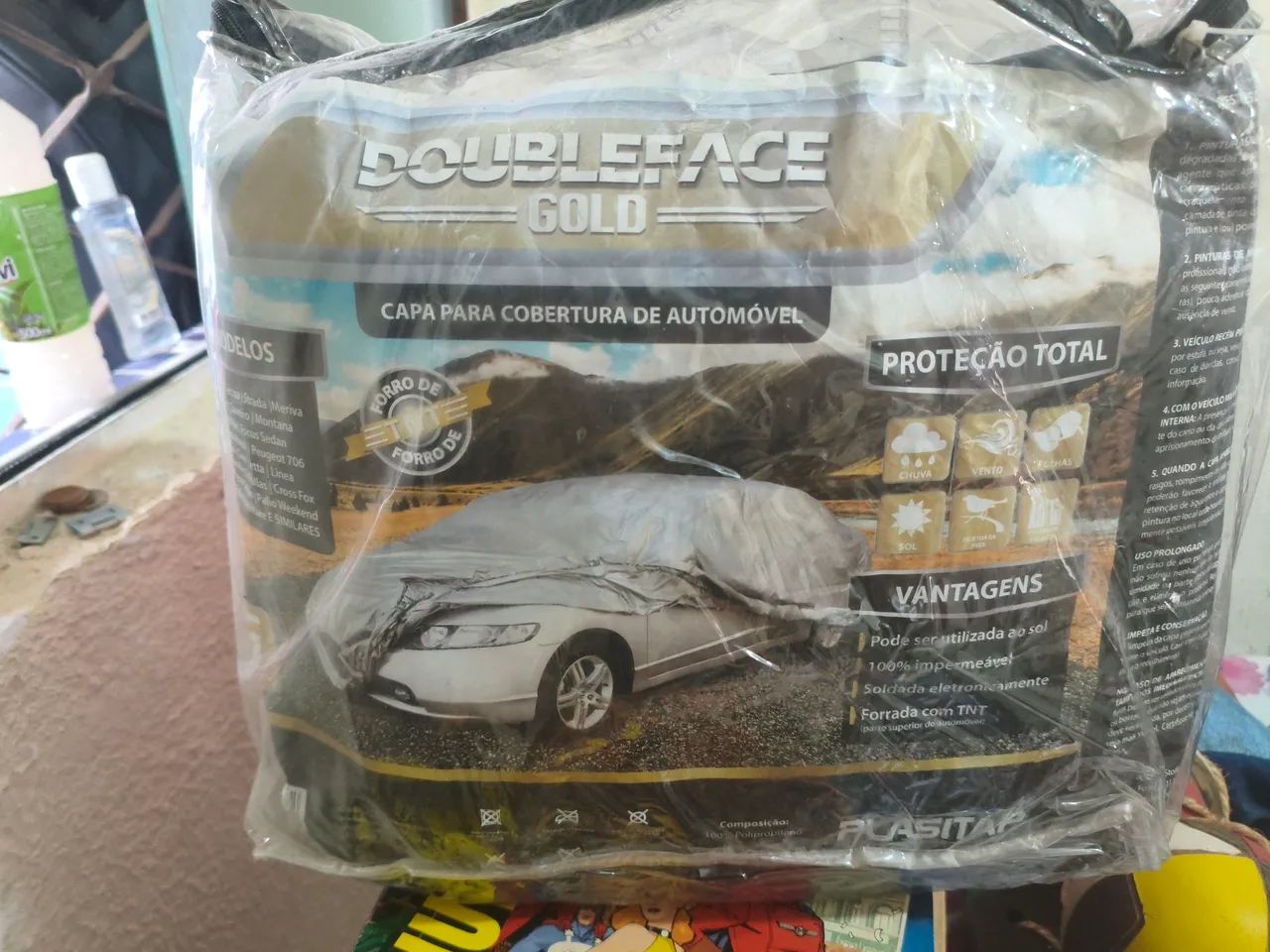 Capa para cobertura de automóveis doubleface 